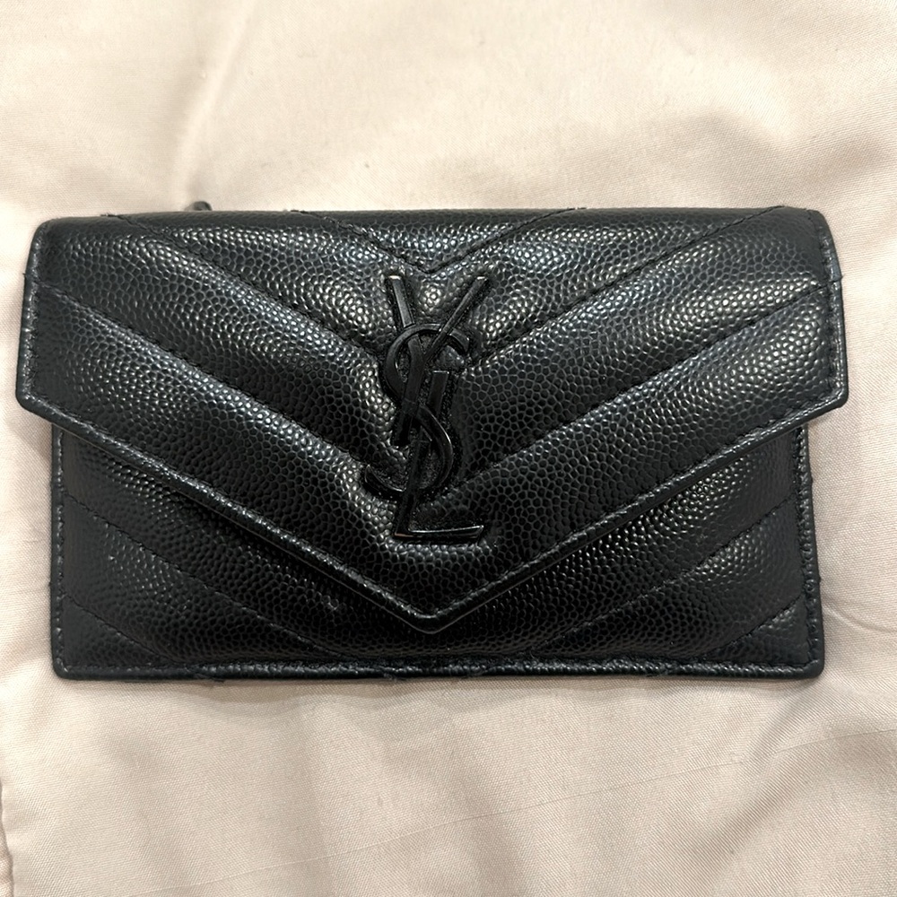 YSL BLACK WALLET